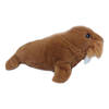 Pia Toys Knuffeldier Walrus - bruin - pluche stof - premium kwaliteit knuffels - 26 cm - Knuffel zeedieren