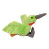 Pia Toys Knuffeldier Kolibri vogel - zachte pluche stof - lichtgroen - kwaliteit knuffels - 10 cm - Vogel knuffels