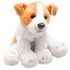 Suki Gifts Pluche knuffel dieren Jack Russel hond - 13 cm - Speelgoed knuffelbeesten - honden - Knuffel huisdieren