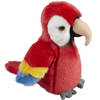 Pluche knuffel dieren rode macaw papegaai vogel van 19 cm - Vogel knuffels