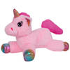 Knuffeldier Eenhoorn Mistica - zachte pluche stof - dieren knuffels - roze - 39 cm - Knuffeldier