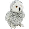 Pluche knuffel dieren Sneeuwuil 33 cm - uilen/vogels speelgoed - Vogel knuffels