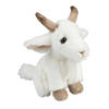 Pluche witte geit knuffel 18 cm knuffeldieren - Knuffel boederijdieren