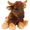 Pluche knuffel dieren bizon buffel 15 cm - Knuffeldier