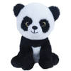 Knuffeldier Panda beer Bamboo - zachte pluche stof - dieren knuffels - zwart/wit - 21 cm - Knuffeldier