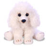 Witte Poedel knuffel 12 cm - Knuffel huisdieren