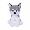 Knuffeldier Husky hond Billy - zachte pluche stof - dieren knuffels - grijs/wit - 23 cm - Knuffel huisdieren