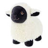 Keel Toys pluche schaap/lammetje knuffeldier - wit/zwart - lopend - 18 cm - Knuffel boederijdieren