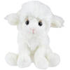 Pluche knuffel dieren zittende schaap/lammetje 15 cm - Knuffel boederijdieren