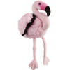 Pluche knuffel dieren Flamingo vogel van 30 cm - Vogel knuffels