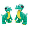 Suki gifts Pluche knuffeldieren set 2x dinosaurus - Brontosaurussen - 17 en 21 cm - Dino thema - Knuffeldier