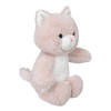 Atmosphera Knuffeldier Kat/poes Kitty - zachte pluche stof - katten knuffels - roze - 28 cm - Knuffel huisdieren