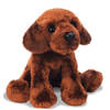 Bruine Labrador hond knuffel 12 cm - Knuffel huisdieren