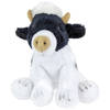 Pluche knuffel dieren zittende koe 15 cm - Knuffel boederijdieren