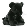 Pluche speelgoed zwarte panter knuffeldier 30 cm - Knuffeldier