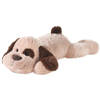 Bruine grote hondenknuffel pluche 120 cm - Knuffel huisdieren