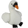 Pluche knuffel dieren Witte Zwaan vogel van 18 cm - Vogel knuffels