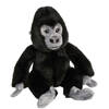 Zwarte gorillas knuffels 28 cm knuffeldieren - Knuffel bosdieren