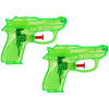 Cepewa Waterpistool Splash Gun - 4x - klein model - 12 cm - groen - Waterpistolen