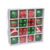 Gerimport Kerstballen en ornamenten - 42x - rood/groen -kunststof - Kerstbal