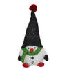 Gerimport Pluche kerst gnome - sneeuwpop - H36 cm - decoratie pop - Kerstman pop