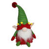 Gerimport Pluche kerst gnome - kerstelf - H36 cm - decoratie pop - Kerstman pop