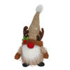 Gerimport Pluche kerst gnome - rendier - H36 cm - decoratie pop - Kerstman pop