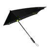 Windproof storm paraplu 100 cm zwart/lime groen - Paraplu's