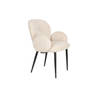 Housecraft Alaz Eetkamerstoelen met armleuning Off-white - Set van 2