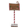 Clayre & Eef Kerstdecoratie Brievenbus 14x8x37 cm Bruin Metaal SANTA MAIL Bruin