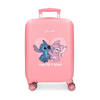 Stitch meisjes ABS kinderkoffer roze 55 cm 4 w