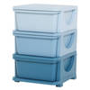 Opbergboxen - Ladekast met opbergdoos - Speelgoed organizer - Speelgoedkast - Blauw - 37 x 37 x 56,5 cm