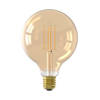 Calex - LED volglas LangFilament Globelamp 220-240V 4.5W 470lm E27 G125, Goud 2100K Dimbaar