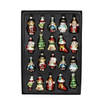 Kersthangers - 20x - glas - kerstornamenten set- 28 x 20 cm - Kersthangers