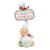 Clayre & Eef Kerstdecoratie Beeld Gingerbread man 25 cm Beige Kunststof Beige