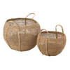 J-line - Set Van 2 Manden Tosai Zeegras Naturel - 53x53x54cm