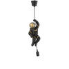 J-line - Hanglamp Astronaut Poly Zwart/goud - 19x16x37cm