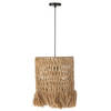 J-line - Hanglamp Rond Bananenbladeren Naturel - 30x30x40cm