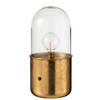 J-line - Tafellamp Antiek Led Glas/zink Goud Large - 19.5x19.5x40cm