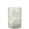 J-line - Windlicht Spikkel Glas Grijs/wit Large - 19.5x19.5x30cm