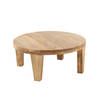 J-line - Salontafel Rond Mango Hout Naturel - 80x80x34cm