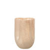 J-line - Vaas Trikkie Glas Beige - 15.5x15.5x23cm