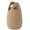 J-line - Vaas Handvat Keramiek Beige Large - 23x23x40cm