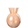 J-line - Vaas Lucy Glas Oranje Large - 20.5x20.5x28cm