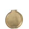 J-line - Vaas Miki Glas Transparant/goud Large - 24x5x25.5cm