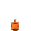 J-line - Vaas Wijd Glas Orange Small - 20.5x20.5x26cm