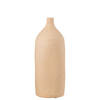 J-line - Vaas Enya Fles Keramiek Beige Large - 14x14x40cm