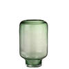 J-line - Vaas Nora Op Voet Rond Glas Lichtgroen Large - 22x22x36cm