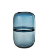 J-line - Vaas Dyba Glas Blauw Large - 16x16x25.5cm