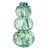 J-line - Vaas Barba Glas Groen Large - 18.5x18.5x36cm